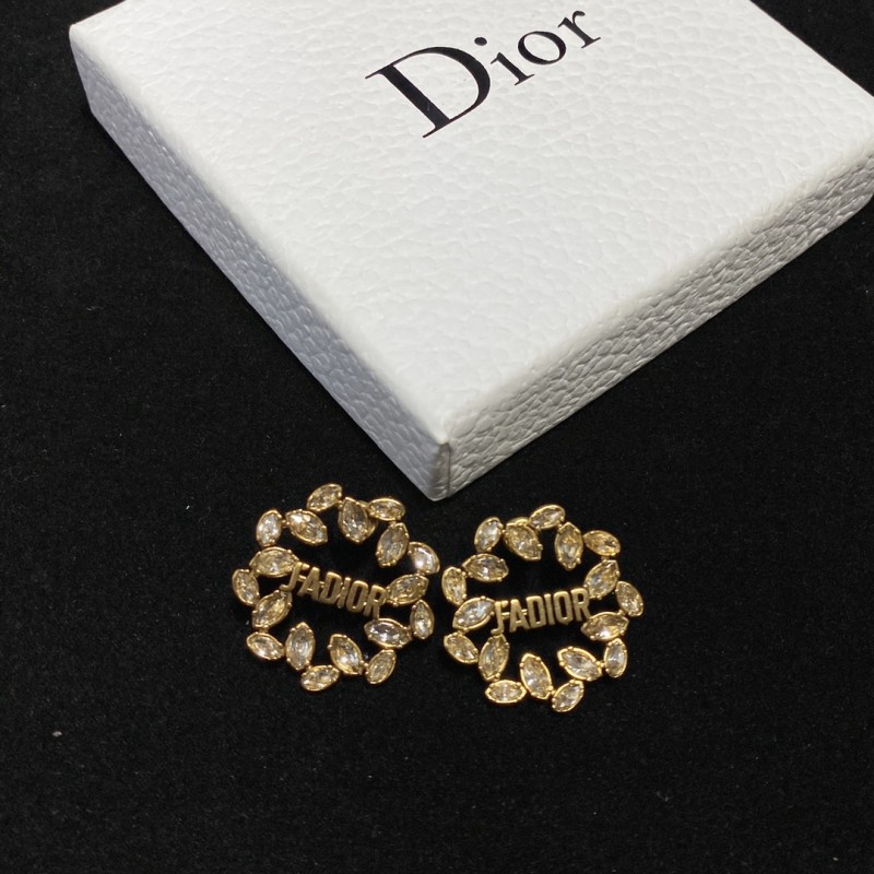 Knock Off Jewelry Dior Jadior Rhinestone Earrings RB612